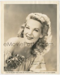 9s1078 LOUISE ALLBRITTON signed 8.25x10 still 1944 great portrait when she made San Diego I Love You!