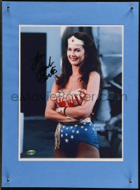9s0334 LYNDA CARTER signed color 8x10 REPRO photo in 11x15 display 2000s ready to frame & display!