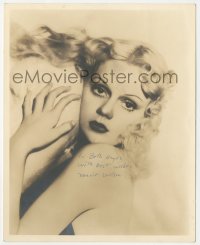 9s1083 MARIE WILSON signed deluxe 8x10 still 1930s portrait of the sexy blonde with bare shoulders!