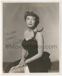 9s1084 MARIE WINDSOR signed 8x10 still 1949 sexy portrait as Doll Brown when she made Hellfire!