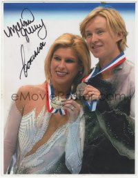 9s0554 MELISSA GREGORY/DENIS PETUKHOV signed color 8.5x11 REPRO photo 2000s Olympic ice skaters!