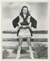 9s1109 NOEL NEILL signed 8x10 still 1940s full-length Paramount studio portrait in cowgirl outfit!