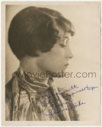 9s1117 PAULINE STARKE signed deluxe 8x10 still 1925 she just finished Sun-Up, about to be in Paris!