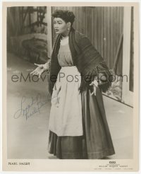 9s1119 PEARL BAILEY signed 8x10 music publicity still 1960s the actress/singer in costume on stage!