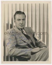 9s1123 PHIL HARRIS signed deluxe 8x10 still 1930s the band leader in suit & tie by Clarence S. Bull!
