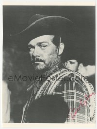 9s1336 PIERCE LYDEN signed 7.5x10 REPRO still 1990s great western portrait of the character actor!