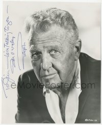 9s1128 RALPH BELLAMY signed 7.75x9.5 still 1971 head & shoulders portrait when he made Doctors' Wives!
