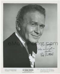 9s1132 RED BUTTONS signed 8.25x10 still 1972 portrait in tuxedo when he made The Poseidon Adventure!