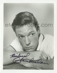 9s1343 RICHARD CHAMBERLAIN signed 8x10 REPRO photo 1980s great portrait from early in his career!