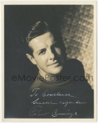 9s1135 ROBERT CUMMINGS signed deluxe 8x10 still 1930s early portrait of the handsome leading man!