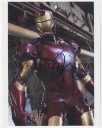 9s1420 ROBERT DOWNEY JR. signed color 8x10 REPRO photo 2010s great portrait of Marvel's Iron Man!