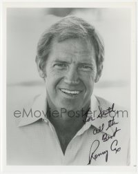 9s1347 RONNY COX signed 8x10 REPRO photo 1980s head & shoulders smiling portrait of the actor!