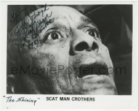 9s1350 SCATMAN CROTHERS signed 8x10 REPRO photo 1981 super c/u looking terrified from The Shining!