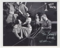 9s1351 SETHMA WILLIAMS signed 8x10 REPRO photo 1980s she's in Dizzy Pilots with The Three Stooges!