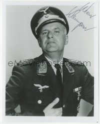 9s1365 WERNER KLEMPERER signed 8x10 REPRO 1980s as Nazi Colonel Klink from TV's Hogan's Heroes!