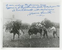 9s1368 YAKIMA CANUTT signed 8x10 REPRO photo 1980s riding the famous Tipperary at Belle Fourche!