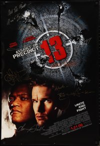 9s0266 ASSAULT ON PRECINCT 13 signed advance DS 1sh 2005 by Laurence Fishburne, Ethan Hawke & 7 more!