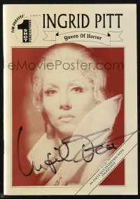 9s0796 INGRID PITT signed English softcover book 1995 exclusive interview with the Queen of Horror!