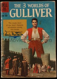 9s0397 KERWIN MATHEWS signed #1158 comic book 1960 he's the giant man in The 3 Worlds of Gulliver!
