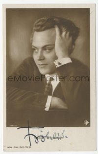 9s0569 GUSTAV FROHLICH signed 1584/2 German Ross postcard 1927 portrait of the Metropolis actor!