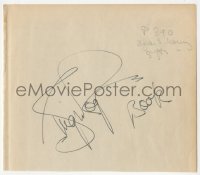 9s0458 GINGER ROGERS signed autograph book page 1980s it could be framed with the included items!