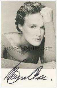 9s0749 GLENN CLOSE signed 4x6 publicity photo 1990s great close portrait of the leading lady!