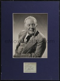 9s0315 GUY KIBBEE signed 3x3 album page in 12x16 display 1940s ready to frame & hang on your wall!