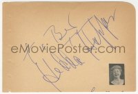 9s0810 HEDDA HOPPER signed 4x6 album page 1930s it can be framed & displayed with a repro!