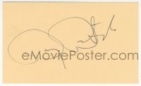 9s0827 BARRY BOSTWICK signed 3x5 index card 1980s it can be framed & displayed with a repro!