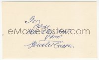 9s0833 BUSTER CRABBE signed 3x5 index card 1980s it can be framed & displayed with a repro still!