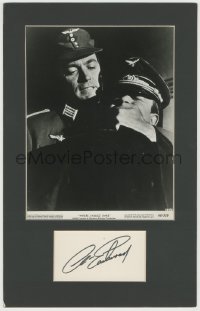 9s0409 CLINT EASTWOOD signed 3x5 index card in 10x15 display 1980s Where Eagles Dare, ready to frame!