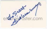9s0844 FRED MACMURRAY signed 3x5 index card 1980s it can be framed & displayed with a repro!