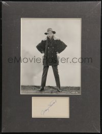 9s0322 JAMES STEWART signed 3x5 index card in 12x16 display 1980s ready to frame & hang on your wall!