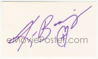 9s0861 KIM BASINGER signed 3x5 index card 1980s it can be framed & displayed with a repro!