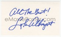 9s0867 LOLA ALBRIGHT signed 3x5 index card 1980s it can be framed with an original or repro still!