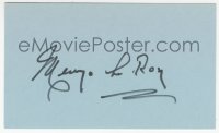 9s0876 MERVYN LEROY signed 3x5 index card 1980s it can be framed & displayed with a repro!