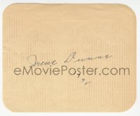 9s0422 IRENE DUNNE signed 5x6 album page 1935 it can be framed with the included 9x12 fan photo!