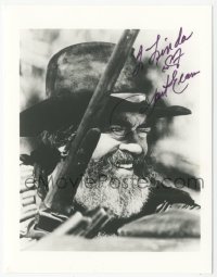 9s0750 JACK ELAM signed 4x5 photo 1980s great close up as Bad Jack Cutter with gun in Hawmps!