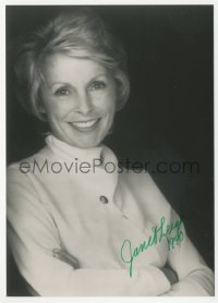 9s0751 JANET LEIGH signed 5x7 photo 1990 great smiling portrait later in her career!