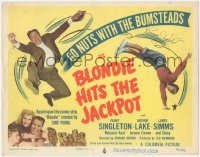 9s0498 BLONDIE HITS THE JACKPOT signed TC 1949 by Penny Singleton, go nuts with the Bumsteads!