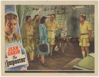 9s0514 IMPOSTOR signed LC 1944 by John Qualen, who's with Jean Gabin, Ellen Drew, & others in WWII!