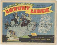 9s0518 LUXURY LINER signed TC 1948 by Jane Powell, tropical nights of romance & revelry!