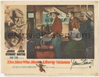 9s0519 MAN WHO SHOT LIBERTY VALANCE signed LC #7 1962 by James Stewart, who's with John Wayne!