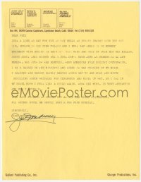 9s0691 JOCK MAHONEY signed letter 1976 talking about Buster Crabbe & appearing at conventions!