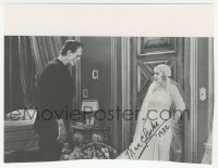 9s0610 MAE CLARKE signed book page AND signed letter 1981-1982 Frankenstein image + handwritten note!