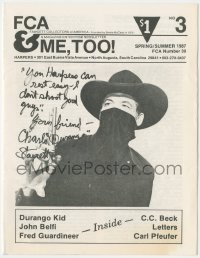 9s0587 CHARLES STARRETT signed magazine 1970s it can be framed with the included repro photo!