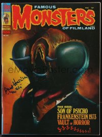 9s0586 DAVID HEDISON signed #104 magazine Jan 1974 Famous Monsters of Filmland, Kelly art of The Fly!