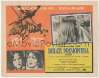 9s0375 SWEET HOSTAGE signed Mexican LC 1976 by Linda Blair, great image with Martin Sheen!