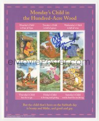 9s0562 CLINT HOWARD signed 6x8 stamp sheet 1997 with six Winnie the Pooh images, Grenada Grenadines!