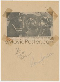 9s0368 FIDDLER ON THE ROOF signed 8x11 board 1971 by BOTH director Norman Jewison AND Topol!